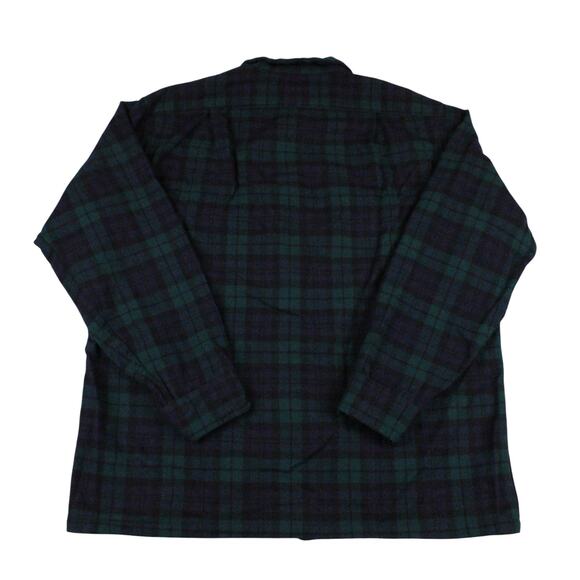 Pendleton Made in USA Plaid 100% Pure Virgin Wool Long Sleeve Shirt - Size Large - Picture 2 of 4